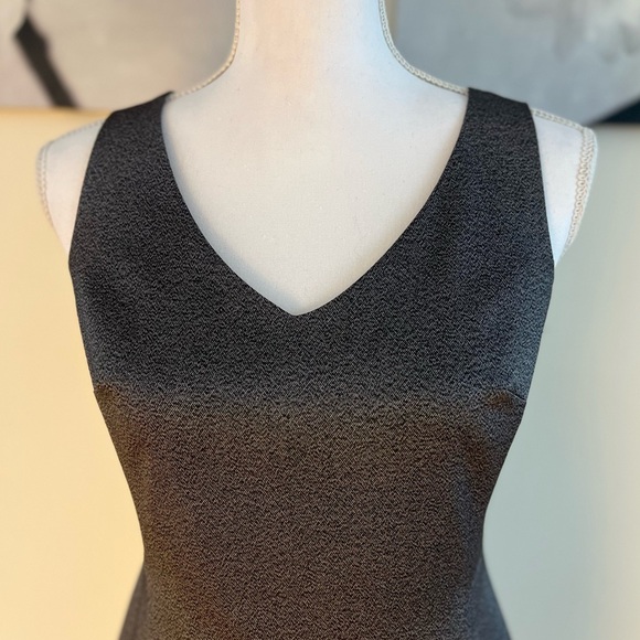 Ann Taylor Charcoal Sleeveless Midi Dress - Picture 3 of 12
